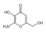 4H-Pyran-4-one, 2-amino-3-hydroxy-6-(hydroxymethyl)- (8CI,9CI) structure