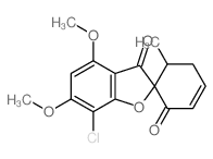 Spiro[benzofuran-2 (3H),1-[3]cyclohexene]-2,3-dione, 7-chloro-4, 6-dimethoxy-6-methyl- Structure