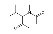 N-(1-acetyl-2-methyl-propyl)-N-methyl-acetamide Structure