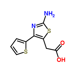 5-Thiazoleacetic acid,2-amino-4-(2-thienyl)- structure