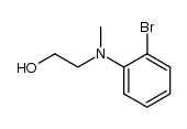 N-(2-hydroxyethyl)-N-methyl-2-bromoaniline结构式