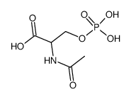 N-Acetyl-o-phospho-D,L-serin Structure