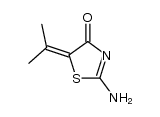 2-amino-5-isopropylidene-thiazol-4-one Structure