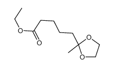 5-(2-Methyl-1,3-dioxolan-2-yl)valeric acid ethyl ester structure