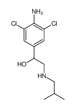 1-(4-amino-3,5-dichlorophenyl)-2-(2-methylpropylamino)ethanol结构式