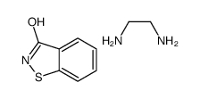 1,2-benzisothiazol-3(2H)-one, compound with ethane-1,2-diamine Structure