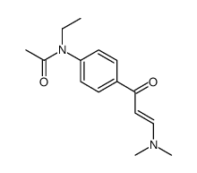 N-[4-[3-(dimethylamino)prop-2-enoyl]phenyl]-N-ethylacetamide Structure