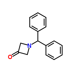 1-Benzhydryl-3-azetidinone Structure