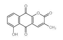 2H-Naphtho[2,3-b]pyran-2,5,10-trione,6-hydroxy-3-methyl- Structure