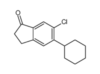 6-chloro-5-cyclohexyl-2,3-dihydroinden-1-one Structure