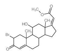 Pregna-4,17(20)-dien-21-oicacid, 2a-bromo-11a-hydroxy-3-oxo-, methyl ester,(Z)- (8CI) Structure