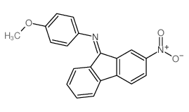 N-(4-methoxyphenyl)-2-nitro-fluoren-9-imine结构式