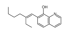 7-(2-Ethyl-1-hexenyl)-8-quinolinol结构式