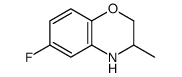 6-fluoro-3-methyl-3,4-dihydro-2H-1,4-benzoxazine结构式