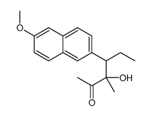 3-hydroxy-4-(6-methoxynaphthalen-2-yl)-3-methylhexan-2-one Structure