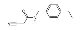 Acetamide, 2-cyano-N-[(4-ethylphenyl)methyl]- (9CI) Structure