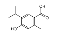 4-Hydroxy-5-isopropyl-2-methylbenzoic acid结构式