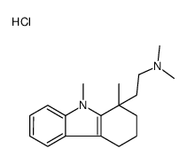 2-(1,9-dimethyl-3,4-dihydro-2H-carbazol-1-yl)ethyl-dimethylazanium,chloride结构式