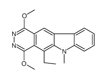 5-ethyl-1,4-dimethoxy-6-methylpyridazino[4,5-b]carbazole结构式