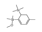 4-(Methoxy-dimethyl-silanyl)-1-methyl-5-trimethylsilanyl-cyclohexa-1,3-diene结构式