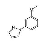 1-(3-methoxyphenyl)pyrazole结构式