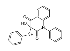 3-anilino-3-hydroxy-1-phenylquinoline-2,4-dione结构式