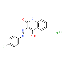 nickel, 3-[(4-chlorophenyl)azo]-4-hydroxy-2(1H)-quinolinone complex picture