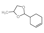 2-(1-cyclohex-3-enyl)-4-methyl-1,3-dioxolane结构式