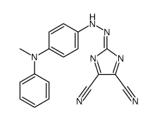 2-[[4-(N-methylanilino)phenyl]hydrazinylidene]imidazole-4,5-dicarbonitrile Structure