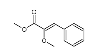 methyl 2-methoxy-3-phenyl-2-propenoate Structure