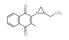 1,4-Naphthalenedione,2-chloro-3-(2-ethyl-1-aziridinyl)-结构式