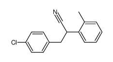 2-o-Tolyl-3-(p-chlorphenyl)-propionitril结构式