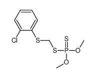 (2-chlorophenyl)sulfanylmethylsulfanyl-dimethoxy-sulfanylidene-λ5-phosphane结构式