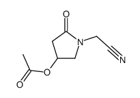 4-acetoxy-N-cyanomethyl-2-pyrrolidinone Structure