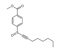 methyl 4-oct-1-ynylsulfinylbenzoate Structure