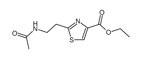 ethyl 2-(2-acetamidoethyl)thiazole-4-carboxylate结构式