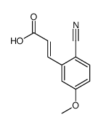 3-(2-cyano-5-methoxyphenyl)prop-2-enoic acid结构式