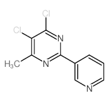 4,5-DICHLORO-6-METHYL-2-(3-PYRIDYL)PYRIMIDINE结构式