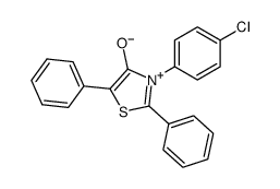 3-(4-chlorophenyl)-2,5-diphenylthiazol-3-ium-4-olate结构式