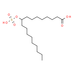 sodium 9-(sulphooxy)octadecanoate Structure