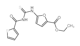 ethyl 5-(thiophene-2-carbonylthiocarbamoylamino)furan-2-carboxylate picture