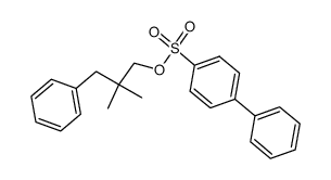 2,2-dimethyl-3-phenyl-1-propyl 1',1''-biphenyl-4'-sulfonate Structure