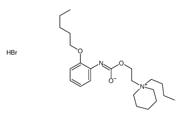 2-(1-butylpiperidin-1-ium-1-yl)ethyl N-(2-pentoxyphenyl)carbamate,bromide结构式