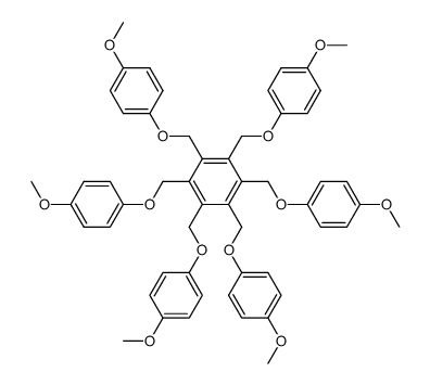 Hexakis(p-methoxyphenoxymethyl)benzol Structure