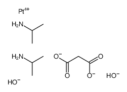 platinum(4+),propan-2-amine,propanedioate,dihydroxide结构式