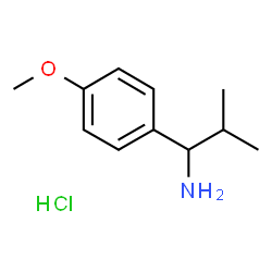 1-(4-METHOXYPHENYL)-2-METHYLPROPAN-1-AMINE HYDROCHLORIDE结构式