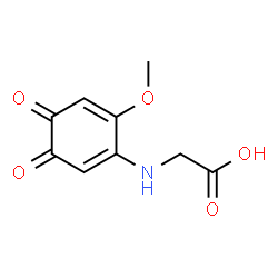 Glycine, N-(6-methoxy-3,4-dioxo-1,5-cyclohexadien-1-yl)- (9CI)结构式