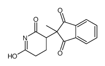 3-(2-(1,3-Dioxo-2-methylindanyl))glutarimide Structure