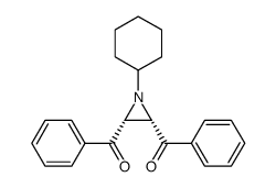 cis-1-cyclohexyl-2,3-dibenzoylaziridine结构式