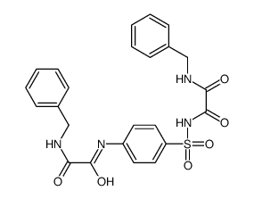 N-benzyl-N'-[4-[[2-(benzylamino)-2-oxoacetyl]sulfamoyl]phenyl]oxamide结构式